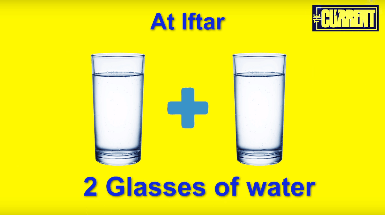How to drink eight glasses of water in Ramazan
