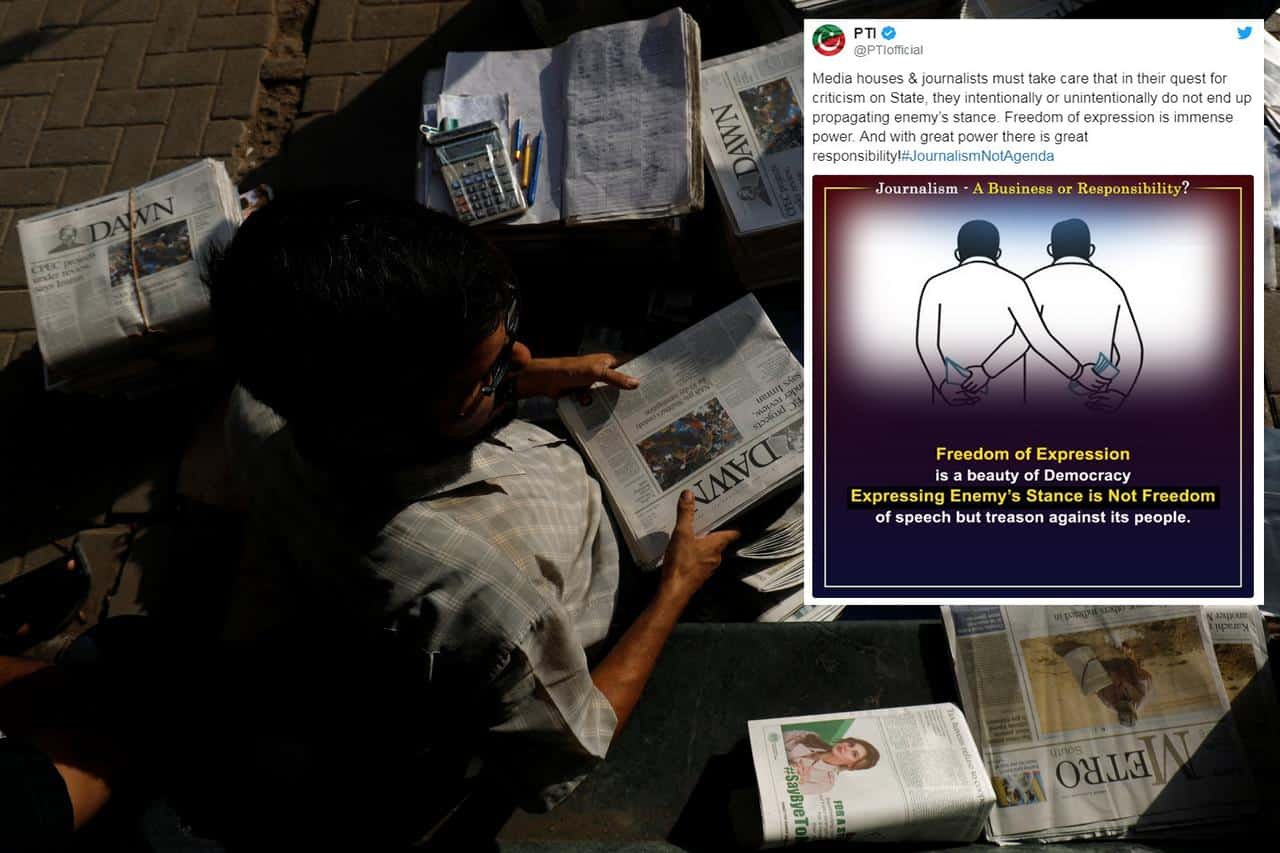 PTI declares critical media coverage as ‘treason’
