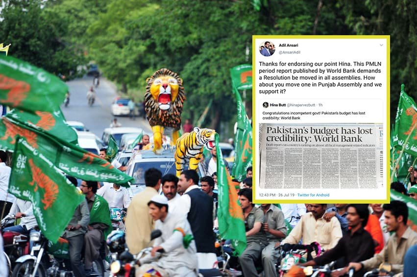 PML-N leaders misread WB report criticising their economic policies, attack PTI govt instead