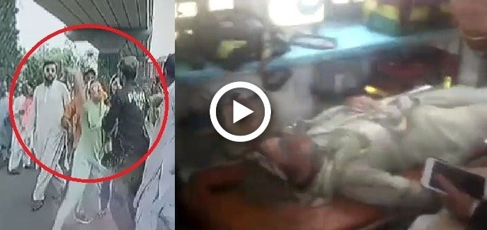 VIDEO: PML-N’s Uzma Bukhari beats up Lahore cop, ends up in hospital