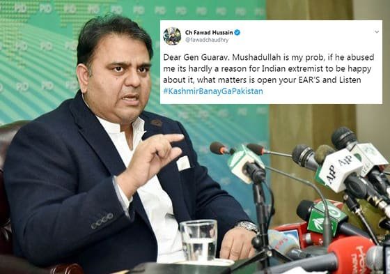 Fawad shuts up Indian major who pointed out PTI-PML-N clash