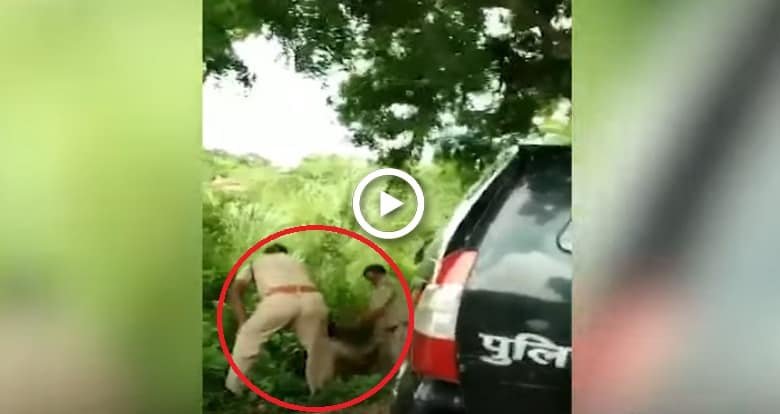 VIDEO: Indian cops beat each other up for front seat in patrol vehicle
