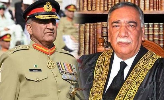 Army chief belongs at border, but he was getting his summary fixed at PM House last night: CJP