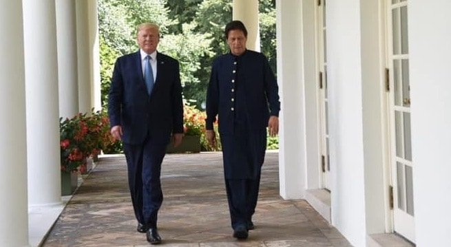 What did PM Imran and President Trump talk about over the phone?