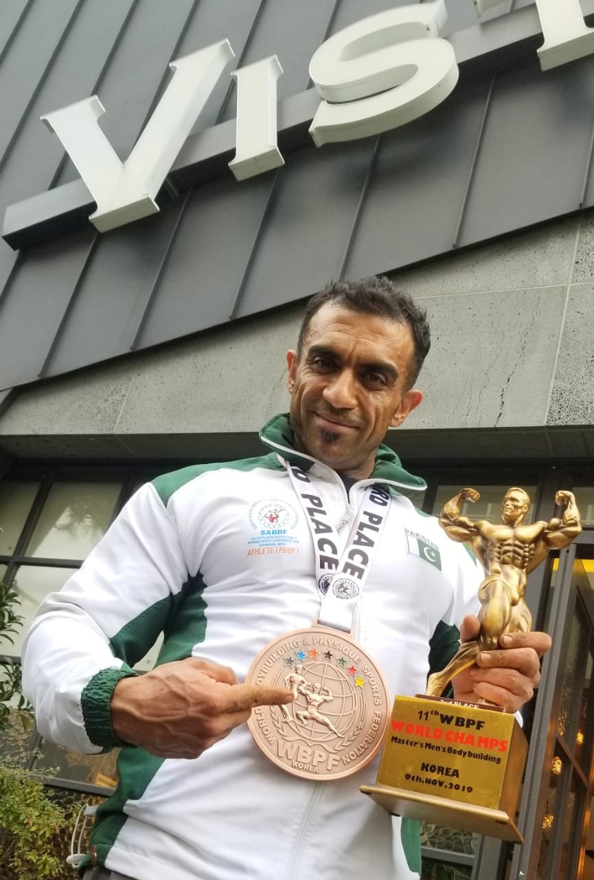 Pakistani bodybuilder wins at Bodybuilding championship