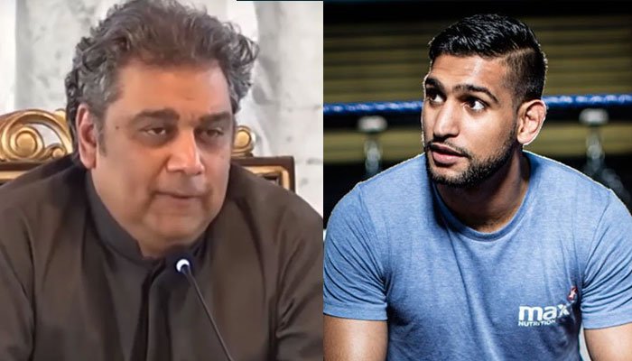 Boxer Amir Khan calls out PTI minister for taking credit for squash players’ treatment
