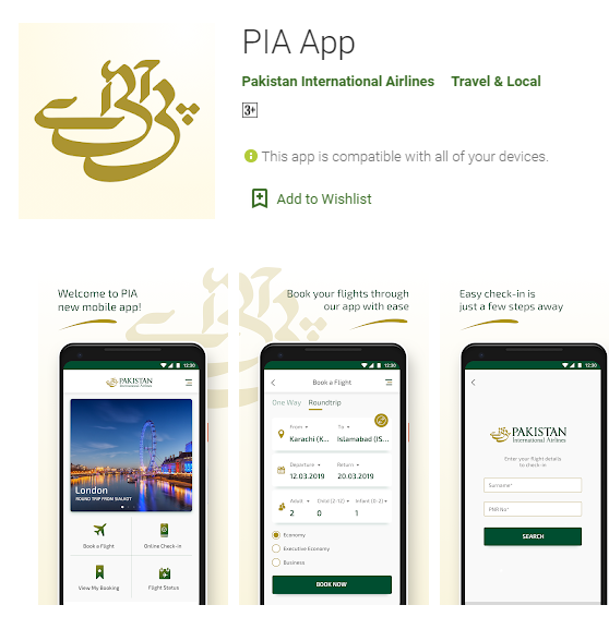 PIA launches a mobile app for booking flights