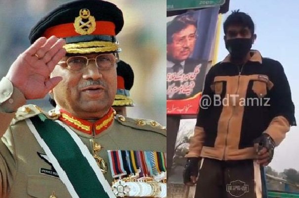 VIDEO: Masked men on unregistered vehicle seek dismissal of judges who sentenced Musharraf