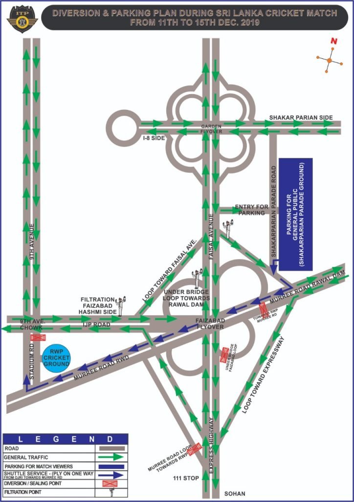 Police releases plan for twin cities ahead of Pak- Sri Lanka Test series