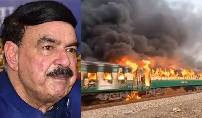 Railways CEO differs on Rasheed’s claim, says Tezgam fire broke out due to short circuit