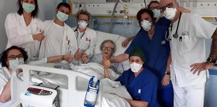 95-year-old becomes the oldest woman to recover from coronavirus