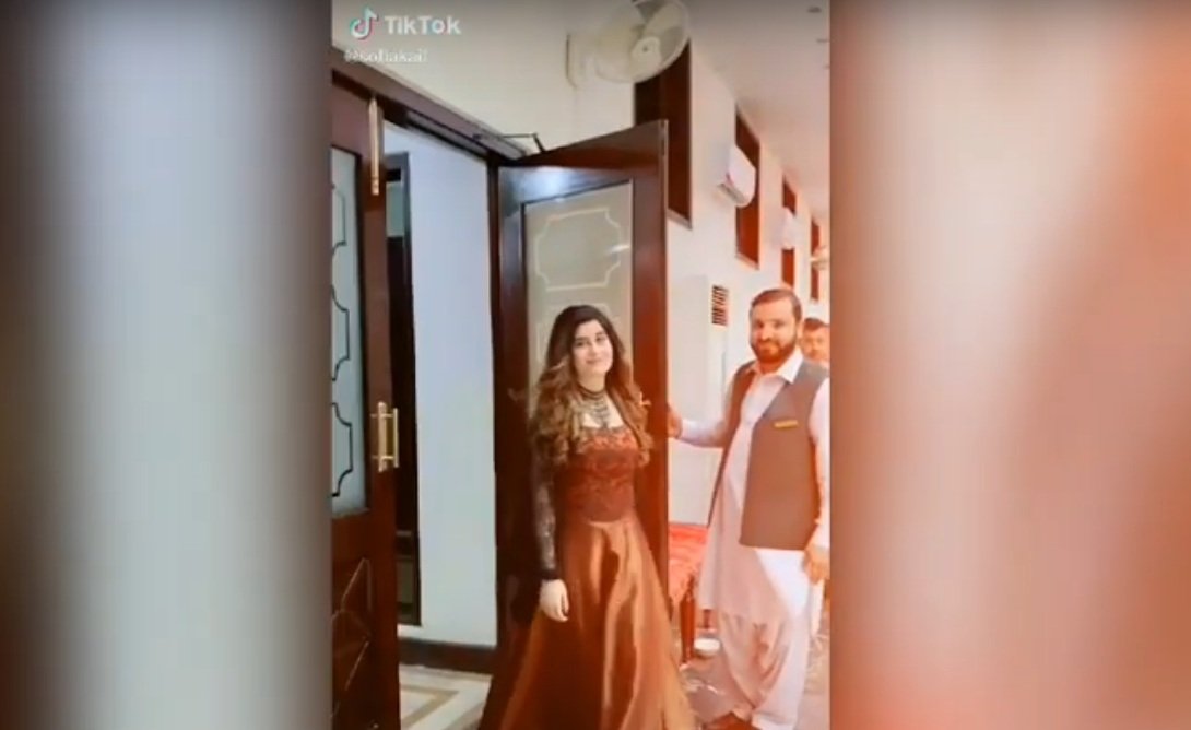 Pashtun singer spotted shooting TikTok video at KP CM’s official residence
