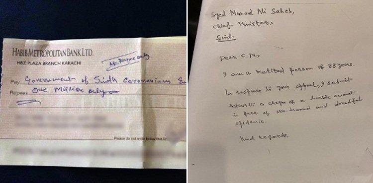 Anonymous person donates Rs1 million to Sindh’s coronavirus fund