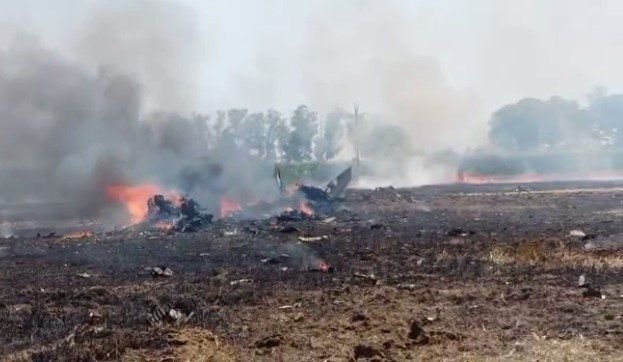 Indian Air Force’s MiG-29 fighter jet crashes 117 km from Lahore, in Jalandhar