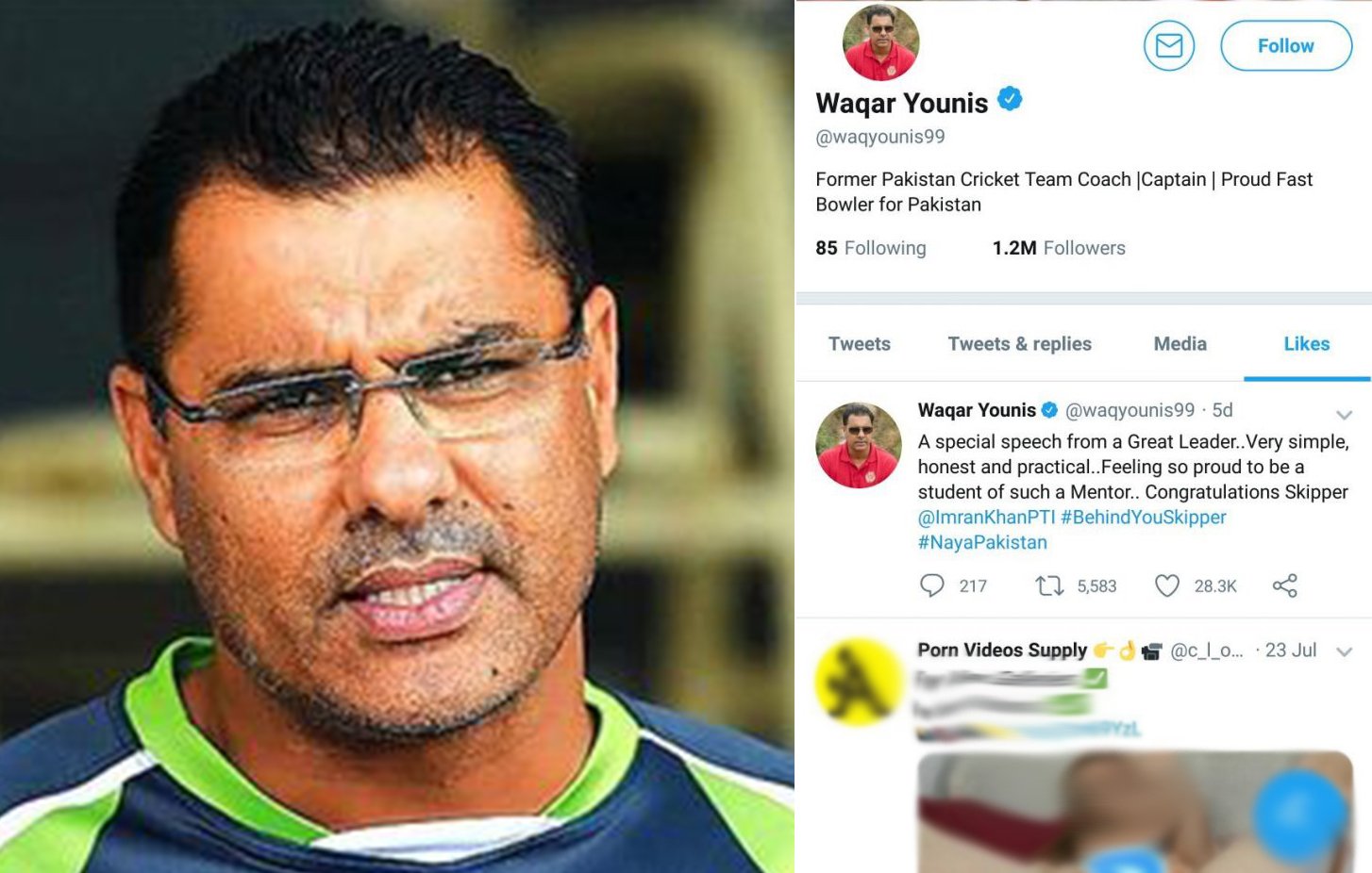 Waqar Younis to quit social media after ‘hacker likes porn video from his Twitter account’