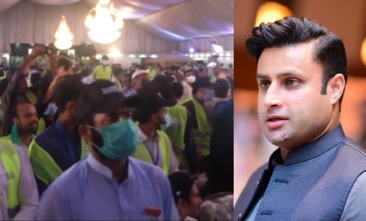 VIDEO: Zulfi Bukhari’s speech disrupted after disgruntled Tiger Force volunteers turn guns on him