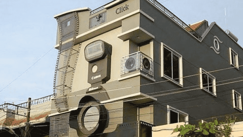 Photography obsessed man builds camera-shaped house, names his sons Canon, Nikon & Epson