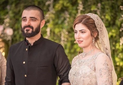 Hamza, Naimal celebrate first wedding anniversary with baby Mustafa