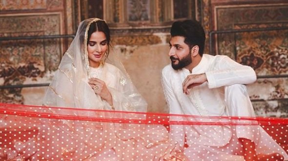 Action to be taken against Saba Qamar, Bilal Saeed for shooting video inside Masjid Wazir Khan