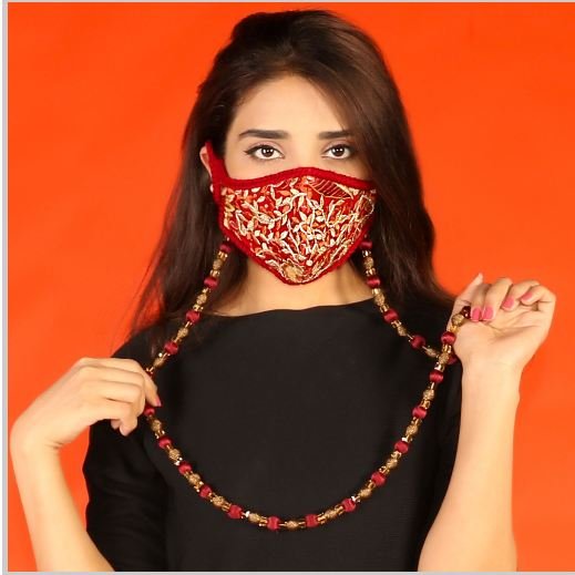 Up your fashion game with these fancy fabric face masks