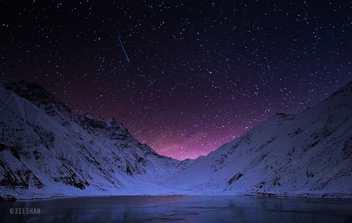 A Night with stars and lake of fairies Saifulmalook Pakistan. Picture credits Xeeshan photography | Fairy land, Lake, Landscape