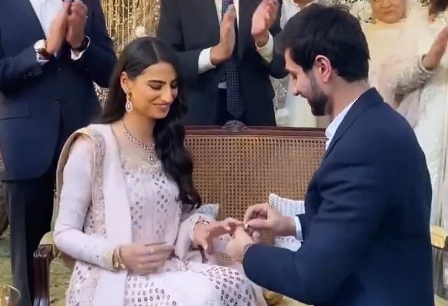 IN PICTURES: Rehmat Ajmal’s intimate engagement