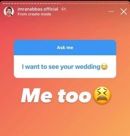 Imran Abbas spills it all in his latest Q&A session on Instagram