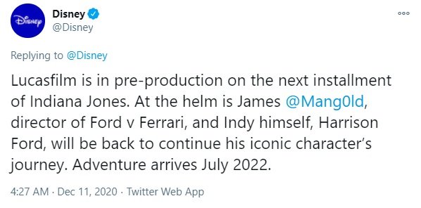 Harrison Ford is coming back for a fifth and final ‘Indiana Jones’ film