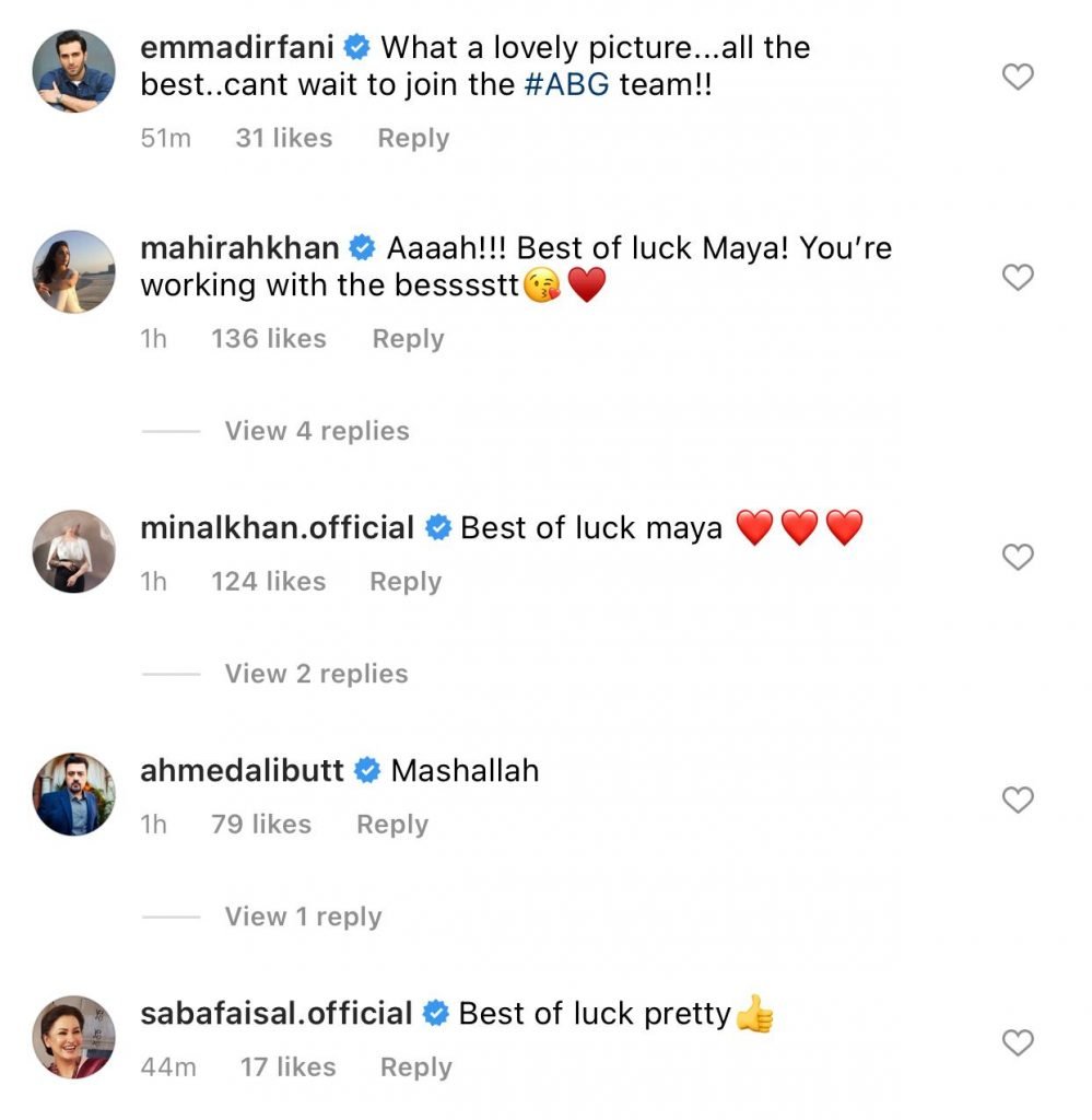 Maya Ali starts shooting for ‘ABG’ with Shoaib Mansoor