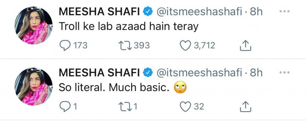 ‘Whatever’: Meesha Shafi hits back at trolls