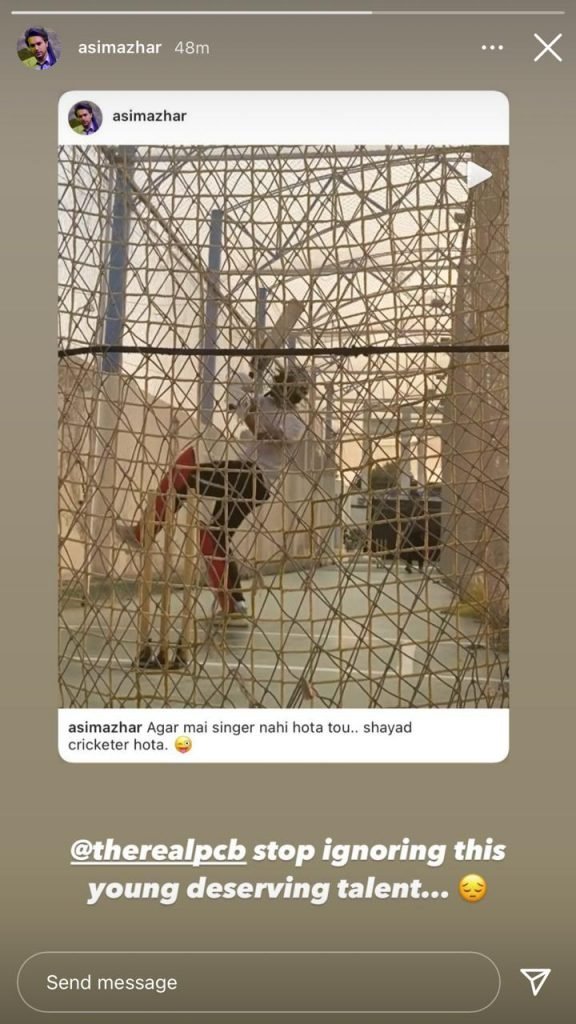 Asim Azhar asks PCB to stop ignoring him