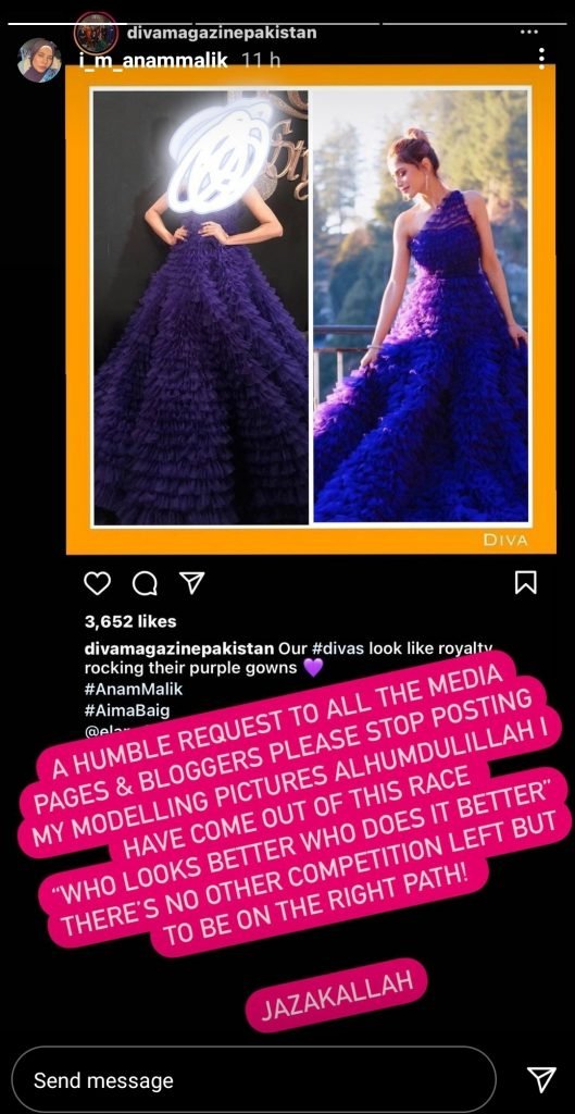 Anam Malik quits modelling, requests media outlets to stop sharing her pictures