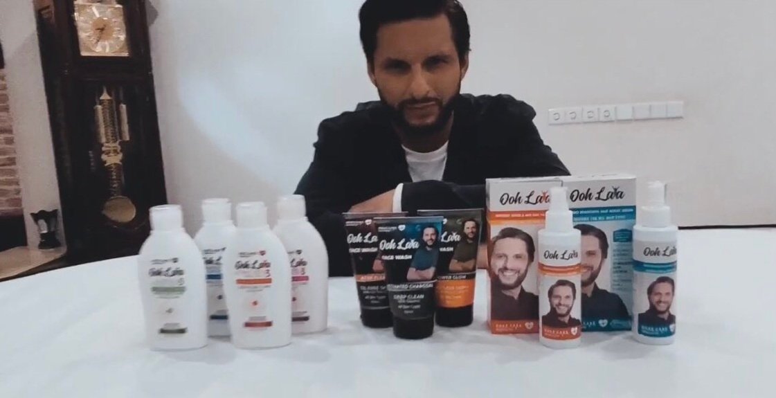 ‘OohLala’: Shahid Afridi launches new range of skincare products