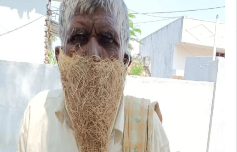 Man walks into govt office wearing birds’ nest as he couldn’t afford a mask