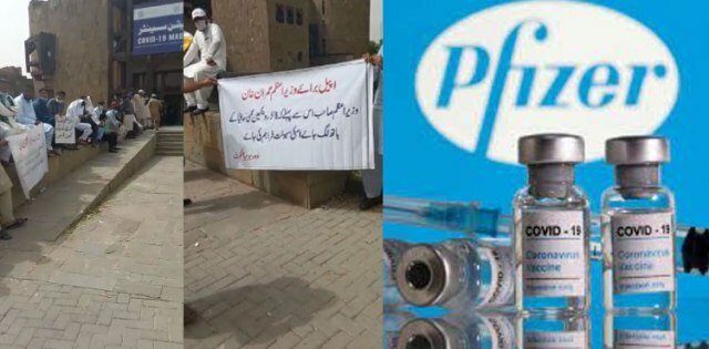 Expats protest, demand Pfizer vaccines ‘only’