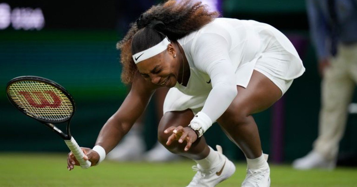 Injured Serena Williams bids adieu to Wimbledon in tears