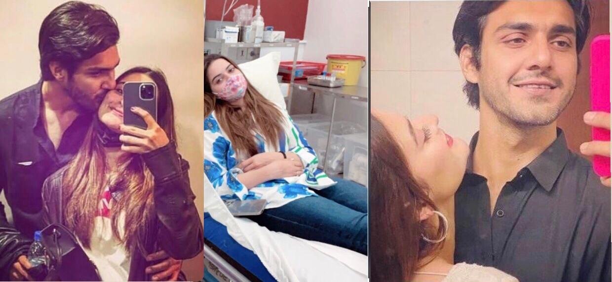 Minal Khan hospitalized, beau Ahsan Mohsin posts a selfie from the hospital
