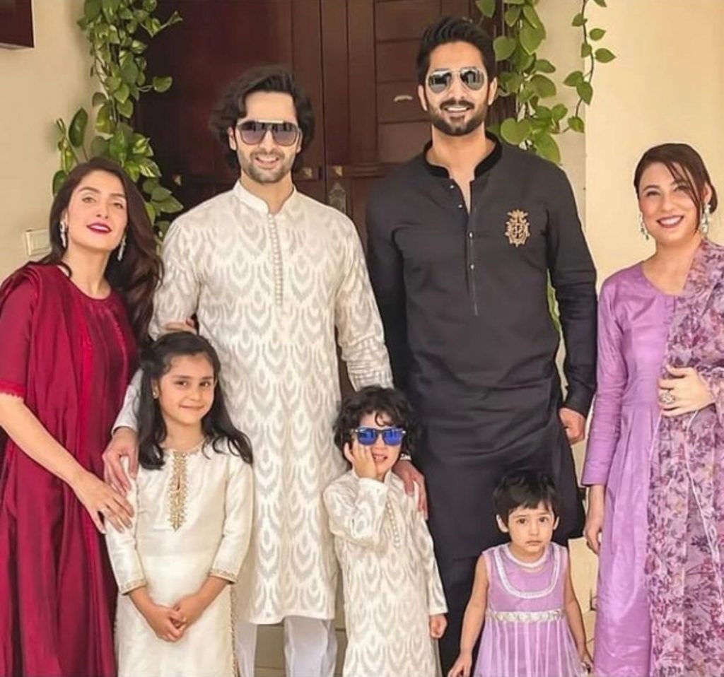 Ayeza Khan, Danish Taimoor celebrate their Eid with family, follow a special theme