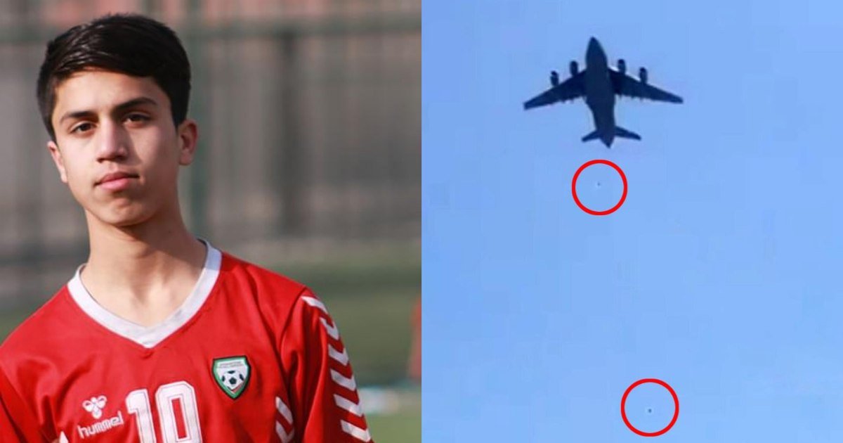 Man who fell from US plane in Kabul is a young Afghan footballer