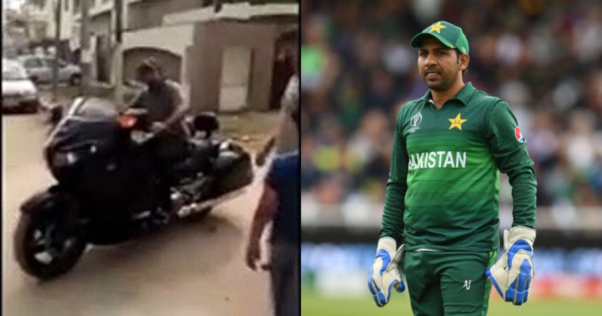 Sarfaraz Ahmed spotted riding bike, locals offer cricket match