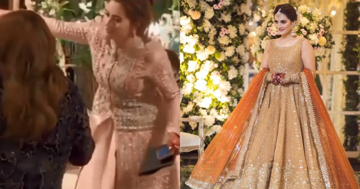 VIDEO: Aiman Khan quickly reacts as a guest confuses her with bride Minal