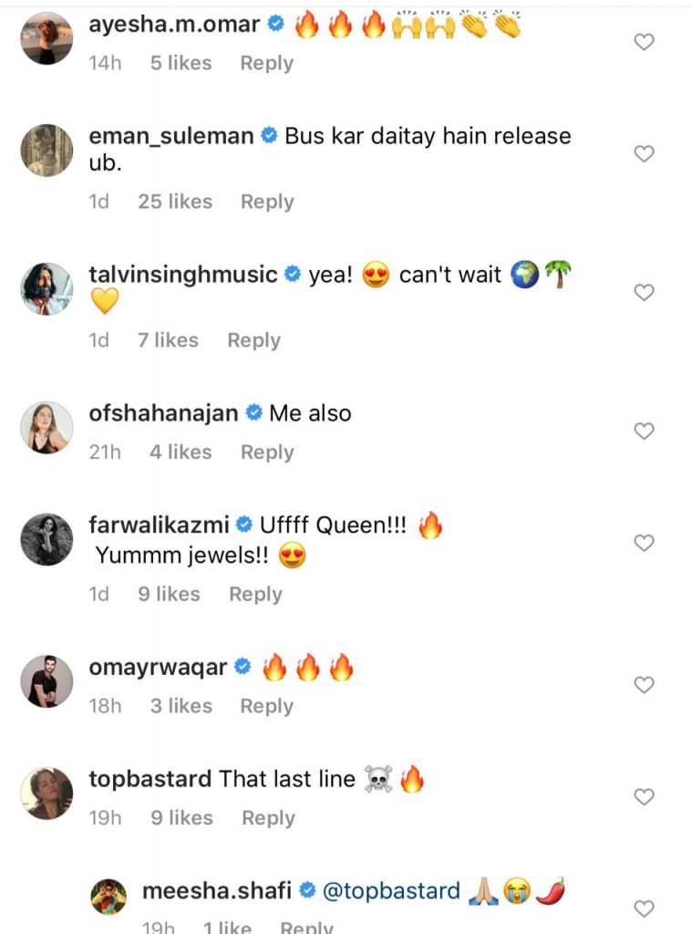 Mahira, Ayesha impressed by Meesha Shafi’s latest chartbuster