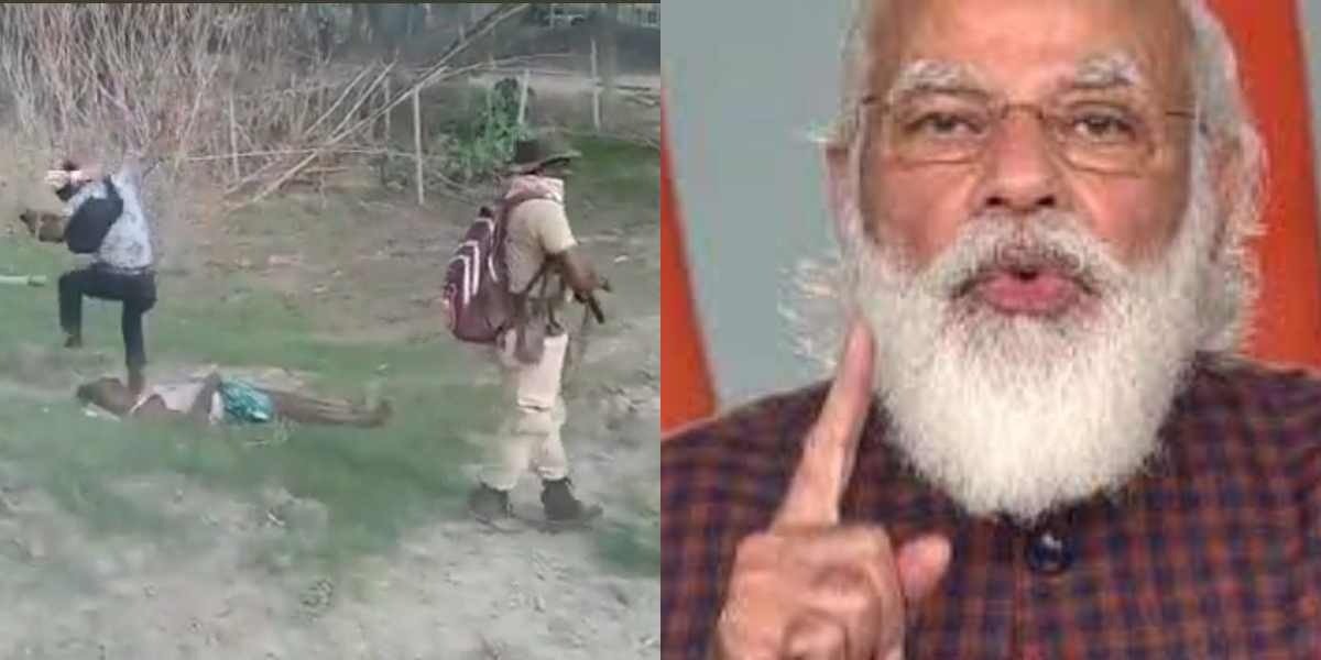 Video: Indian cops brutally beat Assam Muslims, Twitter slams Modi govt