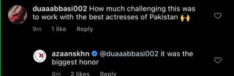 Azaan Sami Khan opens up on working with female superstars Sajal and Yumna