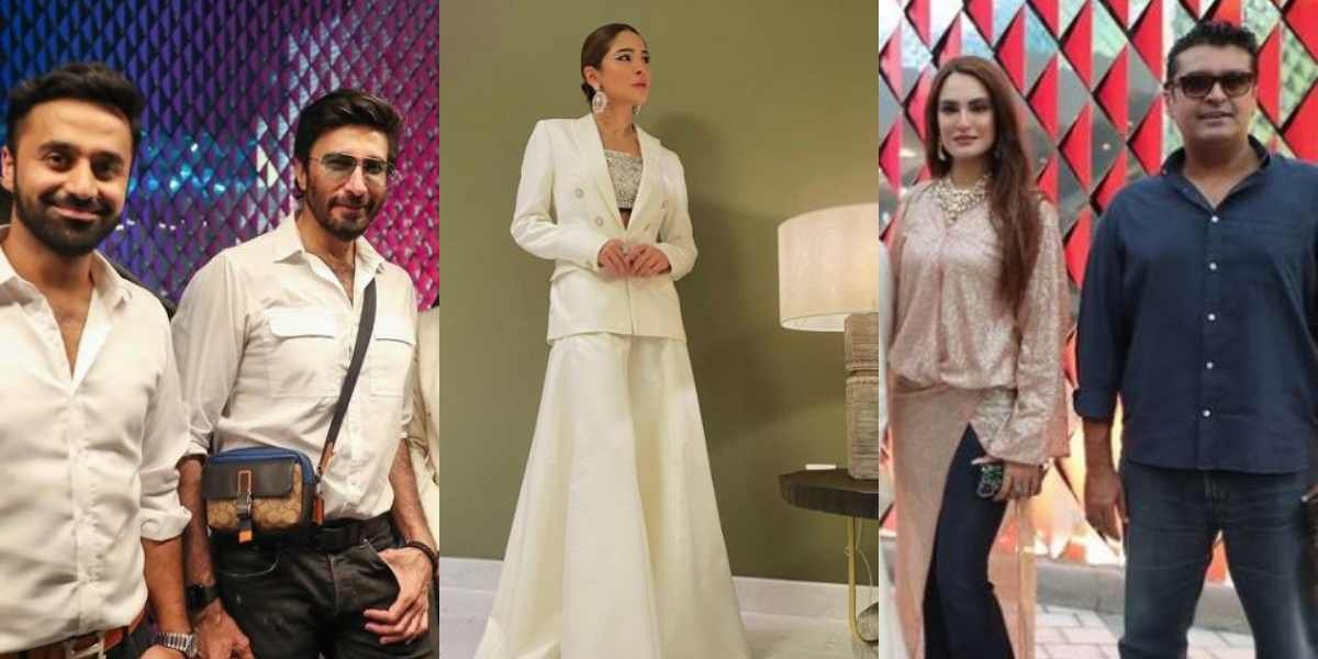 Ayesha Omar, Nadia Hussain and Aijaz Aslam enjoy together in Dubai
