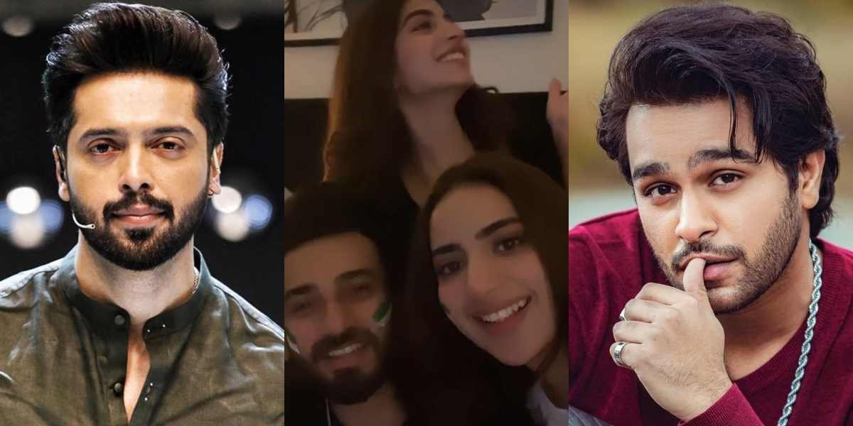 Video: Asim, Fahad sing ‘Dil Dil Pakistan’ on Shadab Khan’s request, Saboor and Kinza cheer team