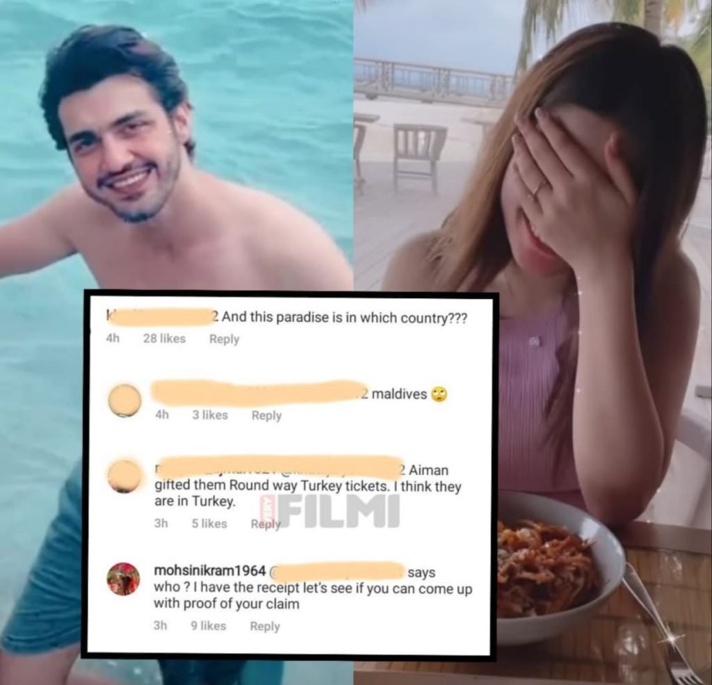 ‘I have receipts’: Mohsin Ikram blasts troll for stating Aiman sponsored Minal-Ahsan’s honeymoon
