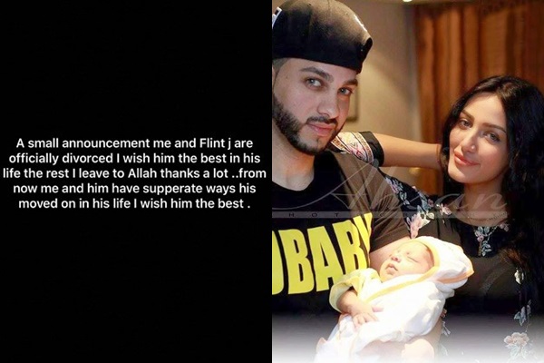 Mathira and her husband Flint J divorced each other