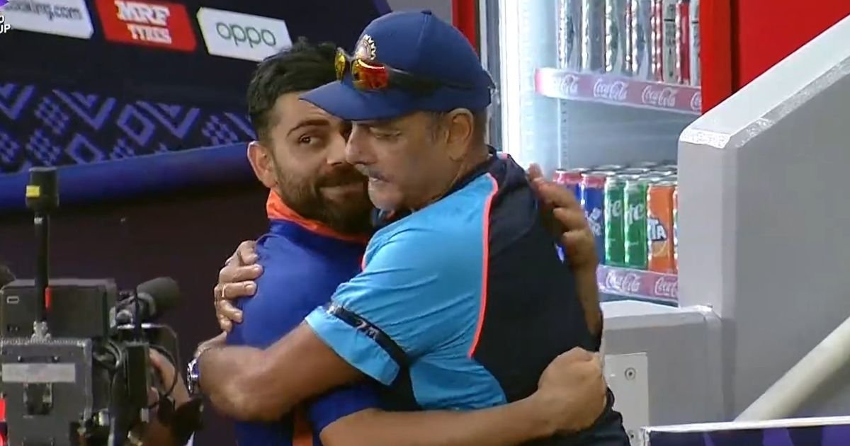 Video: Ravi Shastri saying goodbye to Indian cricketers, Kohli goes viral