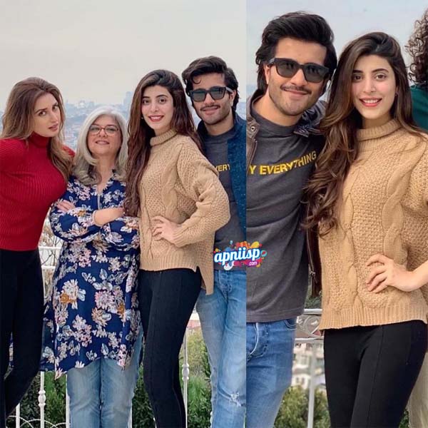 Feroze Khan, Urwa Hocane and Iman Ali in Turkey for film Tich Button shoot. - ApniISP.Com